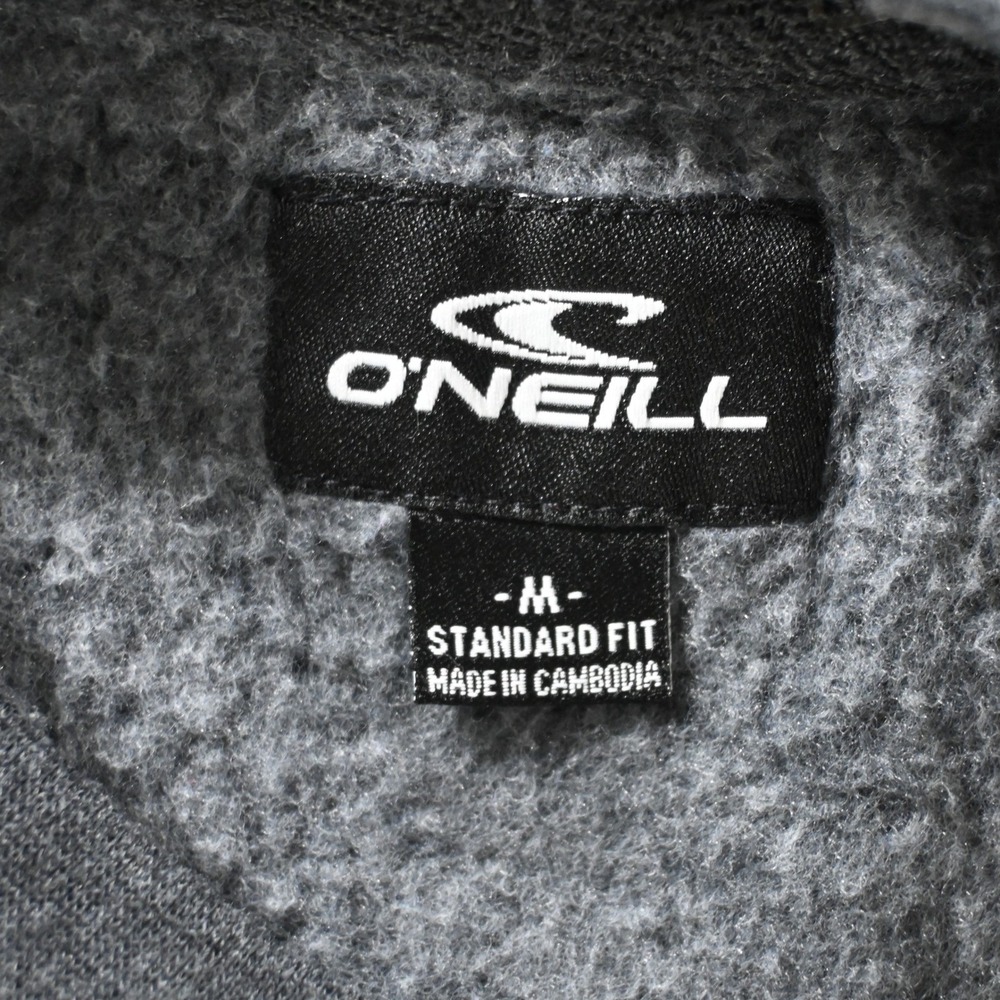 O'Neill Mens Surf Company Graphic Fleece Sweatshirt Size M Charcoal Gray Heather - Picture 4 of 7